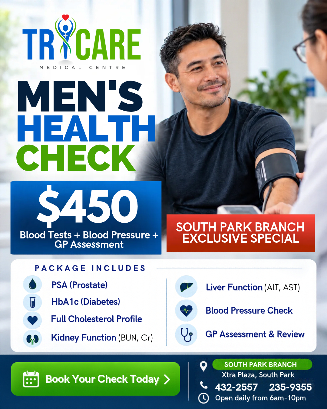 Men's Health Check - SOUTH SPECIAL